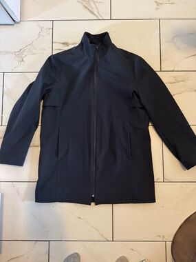 Kenneth Cole Black Trench Coat Jacket
